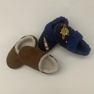 2-pack adorable toddler slippers
